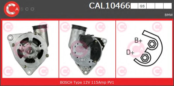 CASCO CAL10466GS Генератор для BMW 7 (Бмв 7) CASCO CAL10466GS Генератор для BMW 7 (Бмв 7)