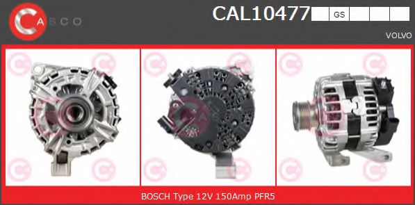 CASCO CAL10477GS Генератор для VOLVO (Вольво) CASCO CAL10477GS Генератор для VOLVO (Вольво)