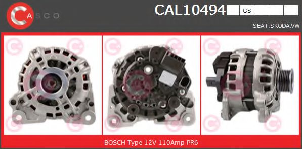 CASCO CAL10494GS Генератор для SEAT MII (Сеат М2) CASCO CAL10494GS Генератор для SEAT MII (Сеат М2)