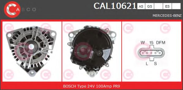 CASCO CAL10621AS Генератор для MERCEDES-BENZ CITARO (Мэрcэдэс-бэнз Cитаро) CASCO CAL10621AS Генератор для MERCEDES-BENZ CITARO (Мэрcэдэс-бэнз Cитаро)
