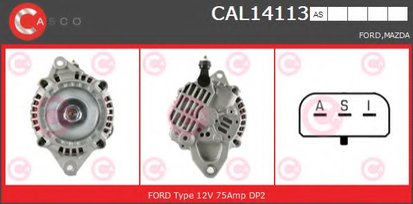 CASCO CAL14113AS Генератор для MAZDA B-SERIE (Мазда Б-сэриэ) CASCO CAL14113AS Генератор для MAZDA B-SERIE (Мазда Б-сэриэ)