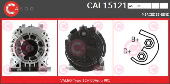 CASCO CAL15121AS Генератор 10 1997 для MERCEDES-BENZ A-CLASS (Мэрcэдэс-бэнз А класс) CASCO CAL15121AS Генератор 10 1997 для MERCEDES-BENZ A-CLASS (Мэрcэдэс-бэнз А класс)