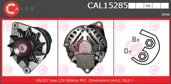 CASCO CAL15285RS Генератор для BMW 3 (Бмв 3) CASCO CAL15285RS Генератор для BMW 3 (Бмв 3)