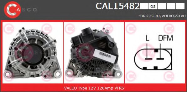 CASCO CAL15482GS Генератор для VOLVO S40 II (Вольво S40 2) CASCO CAL15482GS Генератор для VOLVO S40 II (Вольво S40 2)