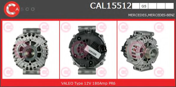 CASCO CAL15512GS Генератор для автомобилей с функцией  CASCO CAL15512GS Генератор для автомобилей с функцией