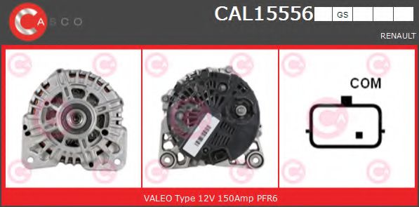 CASCO CAL15556GS Генератор для RENAULT LAGUNA III ER (Рено Лагуна 3 ер) CASCO CAL15556GS Генератор для RENAULT LAGUNA III ER (Рено Лагуна 3 ер)