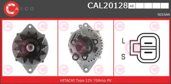 CASCO CAL20128AS Генератор для NISSAN PRIMERA (Ниссан Примера) CASCO CAL20128AS Генератор для NISSAN PRIMERA (Ниссан Примера)