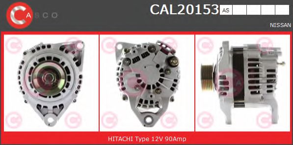 CASCO CAL20153AS Генератор для NISSAN (Ниссан) CASCO CAL20153AS Генератор для NISSAN (Ниссан)