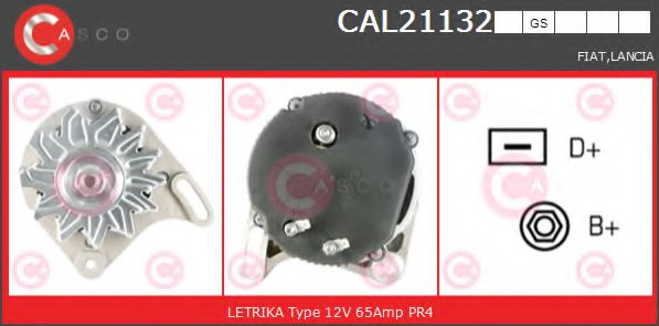 CASCO CAL21132GS Генератор для LANCIA (Лансиа/лянча) CASCO CAL21132GS Генератор для LANCIA (Лансиа/лянча)