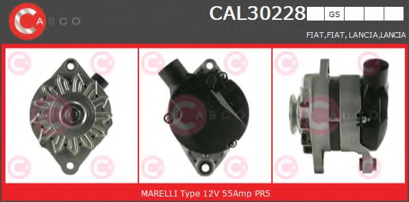 CASCO CAL30228GS Генератор для LANCIA (Лансиа/лянча) CASCO CAL30228GS Генератор для LANCIA (Лансиа/лянча)