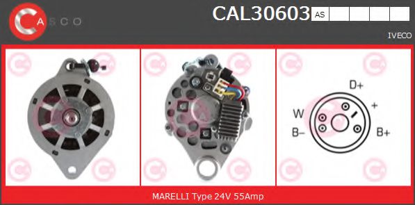 CASCO CAL30603AS Генератор для IVECO (Ивеко) CASCO CAL30603AS Генератор для IVECO (Ивеко)