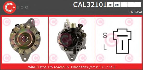 CASCO CAL32101AS Генератор 12 1997 для HYUNDAI H100 / GRACE (Хендай Х100 / граcэ) CASCO CAL32101AS Генератор 12 1997 для HYUNDAI H100 / GRACE (Хендай Х100 / граcэ)