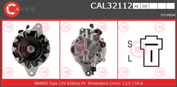 CASCO CAL32112AS Генератор для HYUNDAI H100 / GRACE (Хендай Х100 / граcэ) CASCO CAL32112AS Генератор для HYUNDAI H100 / GRACE (Хендай Х100 / граcэ)