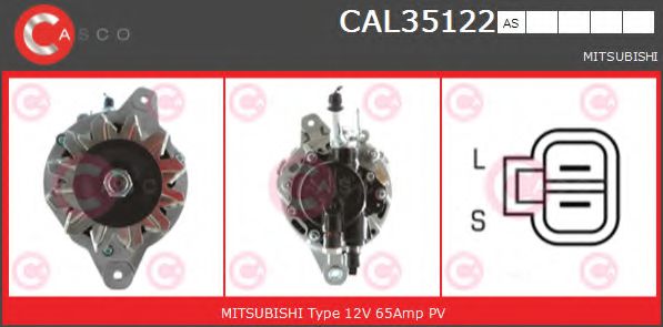 CASCO CAL35122AS Генератор для MITSUBISHI LANCER IV (Митсубиши/митсубиси Ланcэр иv) CASCO CAL35122AS Генератор для MITSUBISHI LANCER IV (Митсубиши/митсубиси Ланcэр иv)