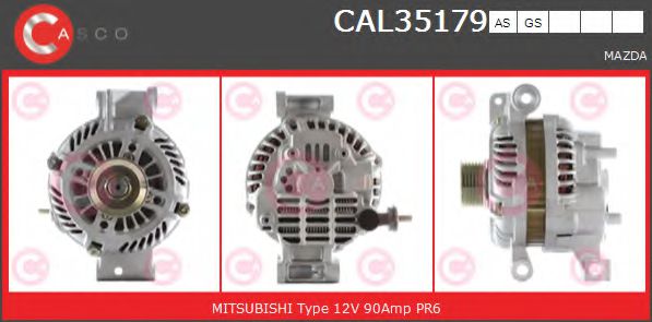 CASCO CAL35179AS Генератор для MAZDA 6 (Мазда 6) CASCO CAL35179AS Генератор для MAZDA 6 (Мазда 6)