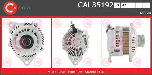 CASCO CAL35192AS Генератор для NISSAN CAMIONES / FRONTIER (Ниссан Cамионэс / фронтиэр) CASCO CAL35192AS Генератор для NISSAN CAMIONES / FRONTIER (Ниссан Cамионэс / фронтиэр)