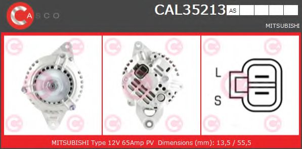 CASCO CAL35213AS Генератор для MITSUBISHI STARION (Митсубиши/митсубиси Старион) CASCO CAL35213AS Генератор для MITSUBISHI STARION (Митсубиши/митсубиси Старион)