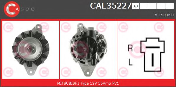 CASCO CAL35227AS Генератор для MITSUBISHI MONTERO (Митсубиши/митсубиси Монтэро) CASCO CAL35227AS Генератор для MITSUBISHI MONTERO (Митсубиши/митсубиси Монтэро)