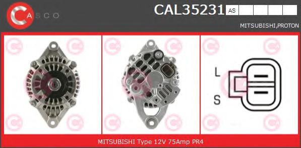 CASCO CAL35231AS Генератор 4G13 для PROTON PERSONA 400 (Протон Пэрсона 400) CASCO CAL35231AS Генератор 4G13 для PROTON PERSONA 400 (Протон Пэрсона 400)