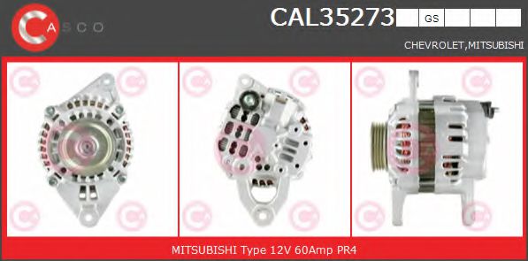 CASCO CAL35273GS Генератор для CHEVROLET VERANEIO (Шевроле Vэранэио) CASCO CAL35273GS Генератор для CHEVROLET VERANEIO (Шевроле Vэранэио)