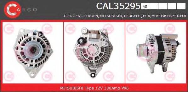 CASCO CAL35295AS Генератор для PEUGEOT 4008 (Пежо 4008) CASCO CAL35295AS Генератор для PEUGEOT 4008 (Пежо 4008)