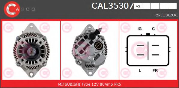 CASCO CAL35307AS Генератор для SUZUKI (Сузуки) CASCO CAL35307AS Генератор для SUZUKI (Сузуки)