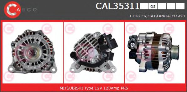 CASCO CAL35311GS Генератор для PEUGEOT (Пежо) CASCO CAL35311GS Генератор для PEUGEOT (Пежо)