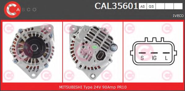CASCO CAL35601GS Генератор для IVECO (Ивеко) CASCO CAL35601GS Генератор для IVECO (Ивеко)