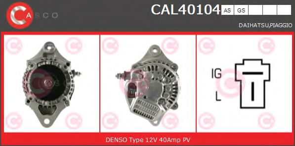 CASCO CAL40104AS Генератор для DAIHATSU DOMINO II (Дайхатсу Домино 2) CASCO CAL40104AS Генератор для DAIHATSU DOMINO II (Дайхатсу Домино 2)