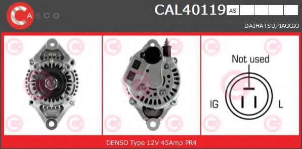 CASCO CAL40119AS Генератор для DAIHATSU GRAN MOVE (Дайхатсу Гран моvэ) CASCO CAL40119AS Генератор для DAIHATSU GRAN MOVE (Дайхатсу Гран моvэ)