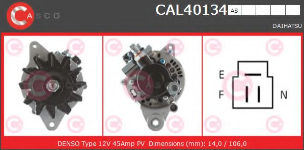 CASCO CAL40134AS Генератор для DAIHATSU WILDCAT/ROCKY (Дайхатсу Вилдcат/роcкъ) CASCO CAL40134AS Генератор для DAIHATSU WILDCAT/ROCKY (Дайхатсу Вилдcат/роcкъ)
