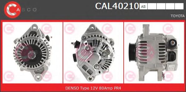 CASCO CAL40210AS Генератор для TOYOTA YARIS VERSO (Тойота/тоета Ярис версо) CASCO CAL40210AS Генератор для TOYOTA YARIS VERSO (Тойота/тоета Ярис версо)