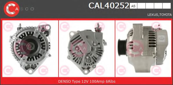 CASCO CAL40252AS Генератор для LEXUS GS (Лексус Джи с) CASCO CAL40252AS Генератор для LEXUS GS (Лексус Джи с)