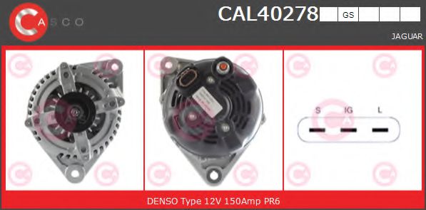 CASCO CAL40278GS Генератор для JAGUAR XK (Ягуар Xк) CASCO CAL40278GS Генератор для JAGUAR XK (Ягуар Xк)