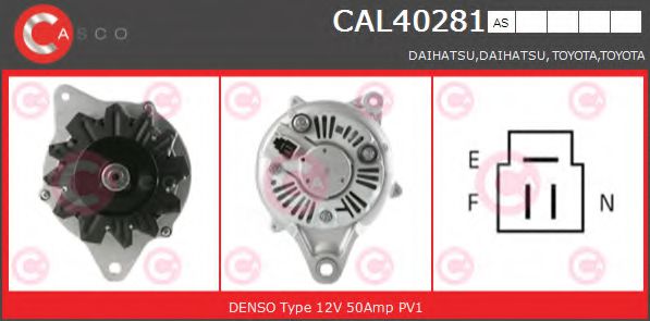 CASCO CAL40281AS Генератор для TOYOTA CORONA (Тойота/тоета Cорона) CASCO CAL40281AS Генератор для TOYOTA CORONA (Тойота/тоета Cорона)