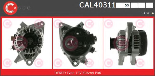CASCO CAL40311GS Генератор для TOYOTA YARIS (Тойота/тоета Ярис) CASCO CAL40311GS Генератор для TOYOTA YARIS (Тойота/тоета Ярис)
