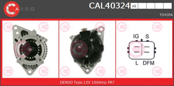 CASCO CAL40324AS Генератор для TOYOTA TUNDRA (Тойота/тоета Тундра) CASCO CAL40324AS Генератор для TOYOTA TUNDRA (Тойота/тоета Тундра)