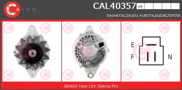 CASCO CAL40357AS Генератор для DAIHATSU SCAT (Дайхатсу Сcат) CASCO CAL40357AS Генератор для DAIHATSU SCAT (Дайхатсу Сcат)