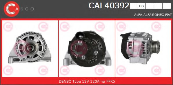 CASCO CAL40392GS Генератор для FIAT 500 (Фиат 500) CASCO CAL40392GS Генератор для FIAT 500 (Фиат 500)