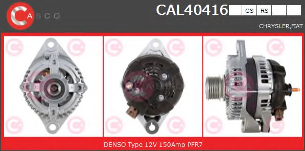 CASCO CAL40416GS Генератор для FIAT FREEMONT (Фиат Фрээмонт) CASCO CAL40416GS Генератор для FIAT FREEMONT (Фиат Фрээмонт)