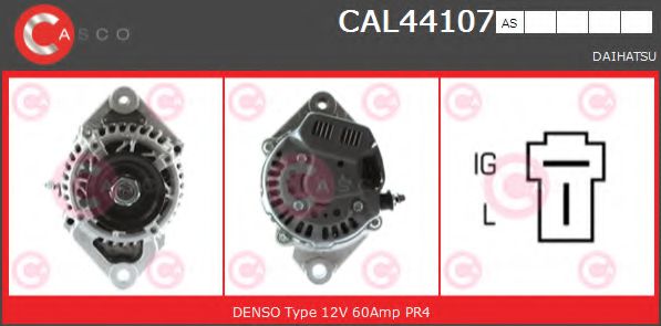 CASCO CAL44107AS Генератор для DAIHATSU CUORE VI (Дайхатсу Cуорэ vи) CASCO CAL44107AS Генератор для DAIHATSU CUORE VI (Дайхатсу Cуорэ vи)
