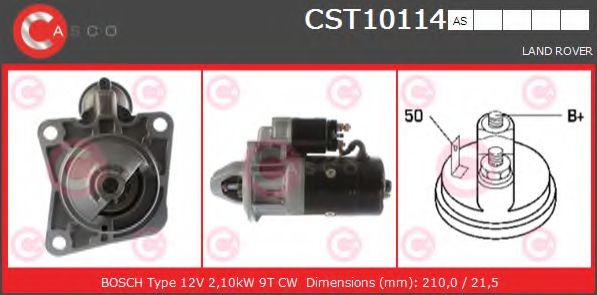CASCO CST10114AS Стартер для LAND ROVER DEFENDER (Ленд ровер/лэнд ровер Дэфэндэр) CASCO CST10114AS Стартер для LAND ROVER DEFENDER (Ленд ровер/лэнд ровер Дэфэндэр)