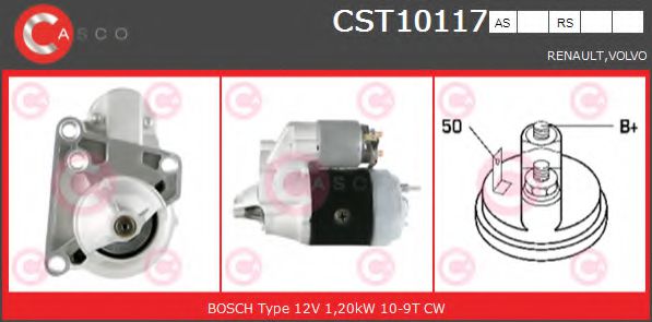 CASCO CST10117AS Стартер для RENAULT ENCORE (Рено Энcорэ) CASCO CST10117AS Стартер для RENAULT ENCORE (Рено Энcорэ)
