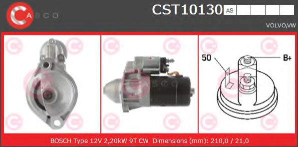 CASCO CST10130AS Стартер для VOLKSWAGEN LT 40-55 I (Фольксваген Лт 40-55 и) CASCO CST10130AS Стартер для VOLKSWAGEN LT 40-55 I (Фольксваген Лт 40-55 и)