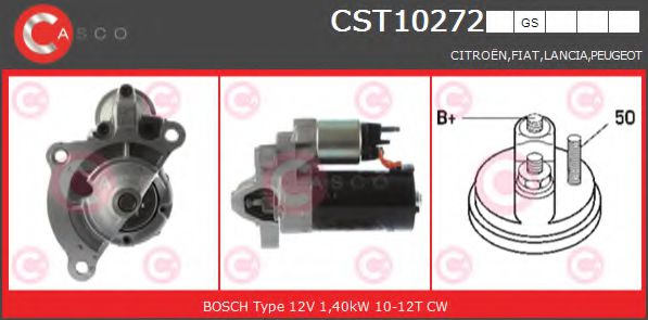 CASCO CST10272GS Стартер для PEUGEOT 407 (Пежо 407) CASCO CST10272GS Стартер для PEUGEOT 407 (Пежо 407)