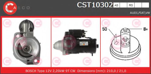 CASCO CST10302AS Стартер 28. . F. . 000001 для VOLKSWAGEN LT 28-50 (Фольксваген Лт 28-50) CASCO CST10302AS Стартер 28. . F. . 000001 для VOLKSWAGEN LT 28-50 (Фольксваген Лт 28-50)