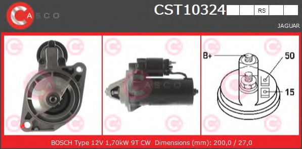 CASCO CST10324RS Стартер для JAGUAR XJS (Ягуар Xжс) CASCO CST10324RS Стартер для JAGUAR XJS (Ягуар Xжс)