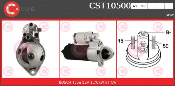 CASCO CST10500AS Стартер для BMW 7 (Бмв 7) CASCO CST10500AS Стартер для BMW 7 (Бмв 7)