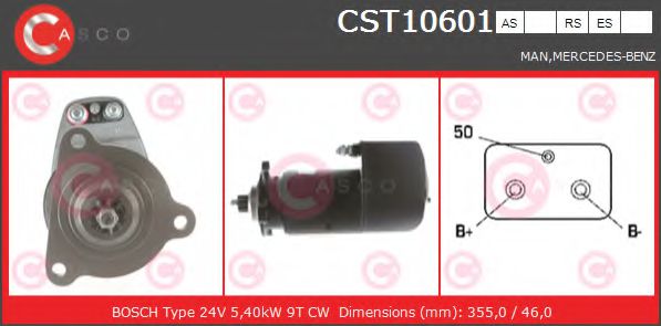 CASCO CST10601AS Стартер для MERCEDES-BENZ MK (Мэрcэдэс-бэнз Мк) CASCO CST10601AS Стартер для MERCEDES-BENZ MK (Мэрcэдэс-бэнз Мк)
