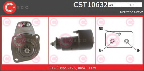 CASCO CST10632AS Стартер для MERCEDES-BENZ MK (Мэрcэдэс-бэнз Мк) CASCO CST10632AS Стартер для MERCEDES-BENZ MK (Мэрcэдэс-бэнз Мк)